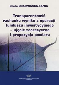 Transparentność rachunku wyniku - okłakda ebooka