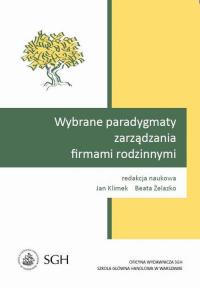 Wybrane paradygmaty zarządzania - okłakda ebooka