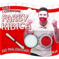 Farby do twarzy kibica 2 kolory - zdjęcie produktu