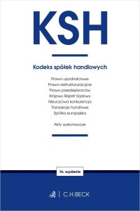 KSH. Kodeks spółek handlowych oraz - okładka książki