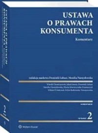 Ustawa o prawach konsumenta. Komentarz - okładka książki