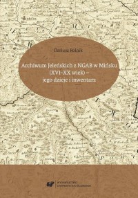 Archiwum Jeleńskich z NGAB w Mińsku - okłakda ebooka