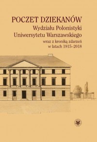 Poczet dziekanów Wydziału Polonistyki - okłakda ebooka