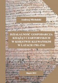 Działalność gospodarcza książąt - okłakda ebooka