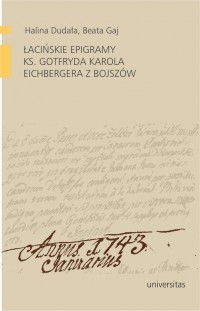 Łacińskie epigramy ks. Gotfryda - okłakda ebooka