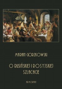 O rusińskiej i rosyjskiej szlachcie - okłakda ebooka