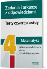 Testy czwartoklasisty. Matematyka. - okładka podręcznika