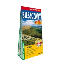 Bieszczady laminowana mapa turystyczna - okładka książki