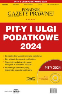 Pit-y i ulgi podatkowe 2024. Podatki - okładka książki