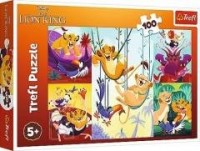 Puzzle 100 Dzielny Król Lew TREFL - zdjęcie zabawki, gry