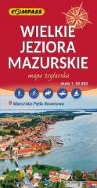 Mapa - Wielkie Jeziora Mazurskie - okładka książki