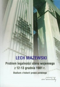 Problem legalności stanu wojennego - okłakda ebooka