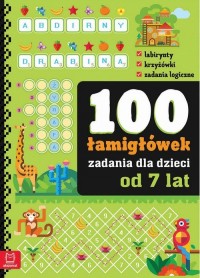 100 zadań - łamigłówki dla dzieci - okładka książki