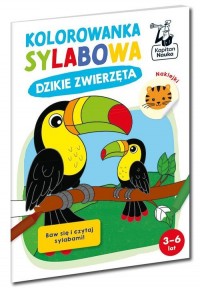 Kolorowanka sylabowa. Dzikie zwierzęta - okładka książki