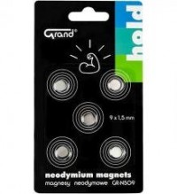 Magnesy neodymowe GR-N509 9mm 5szt - zdjęcie produktu