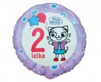 Balon foliowy Kicia Kocia 2 latka - zdjęcie produktu