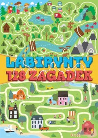 Labirynty 128 zagadek - okładka książki