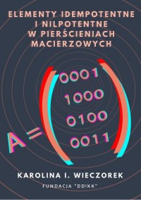 Elementy idempotentne i nilpotentne - okłakda ebooka