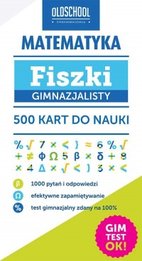 Matematyka Fiszki gimnazjalisty. - okłakda ebooka