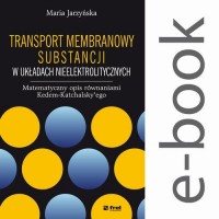 Transport membranowy substancji - okłakda ebooka