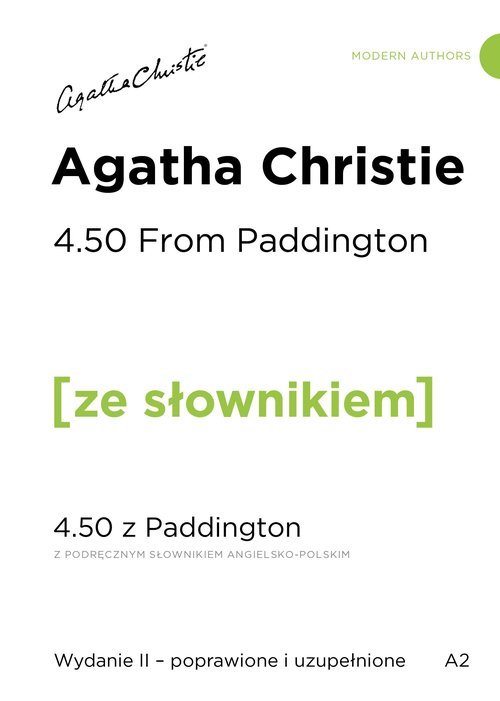 4.50 From Paddington. 4.50 z Paddington - okładka książki