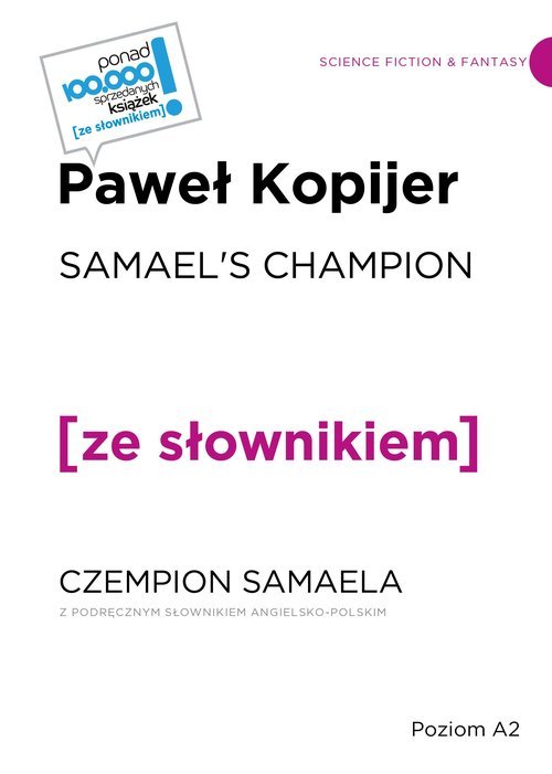 Samaels Champion / Czempion Semaela - okładka książki