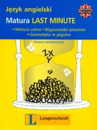 Język angielski. Matura. Last minute - okładka podręcznika