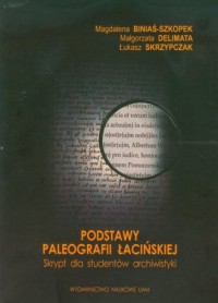 Podstawy paleografii łacińskiej. - okładka książki