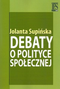 Debaty o polityce społecznej - okłakda ebooka