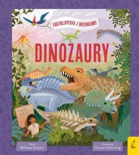 Encyklopedia z okienkami Dinozaury - okładka książki
