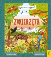 Encyklopedia z okienkami Zwierzęta - okładka książki