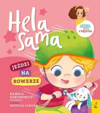 Hela sama jeździ na rowerze - okładka książki