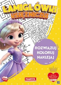 Łamigłówki księżniczki z naklejkami - okładka książki