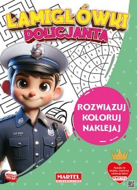 Łamigłówki policjanta z naklejkami - okładka książki