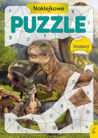 Naklejkowe puzzle Dinozaury - okładka książki
