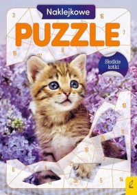 Naklejkowe puzzle Słodkie kotki - okładka książki