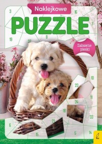 Naklejkowe puzzle Zabawne pieski - okładka książki