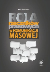 Rola rzeczników prasowych w komunikacji - okłakda ebooka