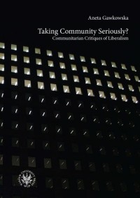 Taking Community Seriously? Communitarian - okłakda ebooka
