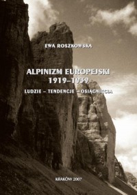 Alpinizm europejski 1919-1939 (ludzie, - okłakda ebooka