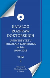 Katalog rozpraw doktorskich Uniwersytetu - okłakda ebooka