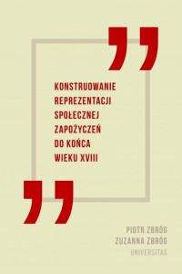Konstruowanie reprezentacji społecznej - okłakda ebooka