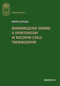 Mikrokrążenie skórne u sportowców - okłakda ebooka