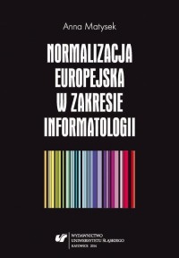 Normalizacja europejska w zakresie - okłakda ebooka