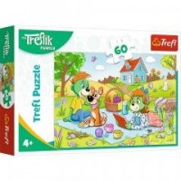 Puzzle 60 Przygody Rodziny Treflików - zdjęcie zabawki, gry