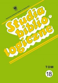 Studia bibliologiczne. Tom 18: - okłakda ebooka