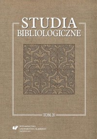 Studia bibliologiczne. Tom 20: - okłakda ebooka