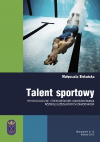 Talent sportowy - psychologiczne - okłakda ebooka
