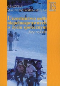 Uczestnictwo osób niepełnosprawnych - okłakda ebooka