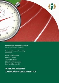 Wybrane przepisy zawodów w lekkoatletyce - okłakda ebooka